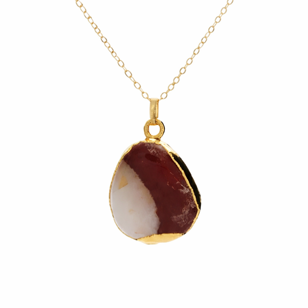 Large Agate Pendant Necklace