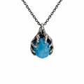 Blue Fluorite Pendant Necklace