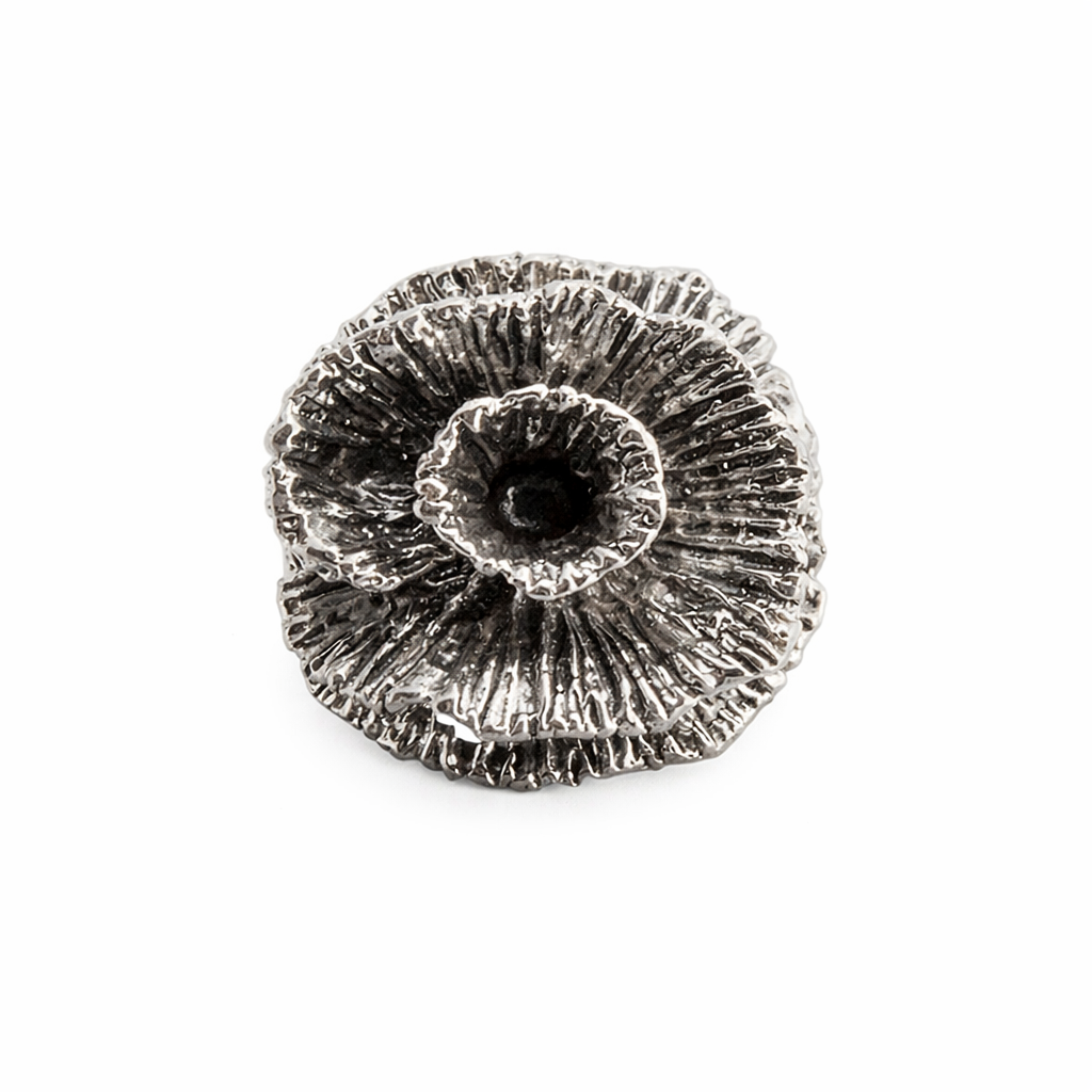 Sterling Silver Flower Statement Ring
