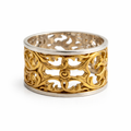 Sterling Silver Gold Infinity Ring