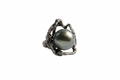 Sterling Silver Tahitian Pearl Cocktail Ring