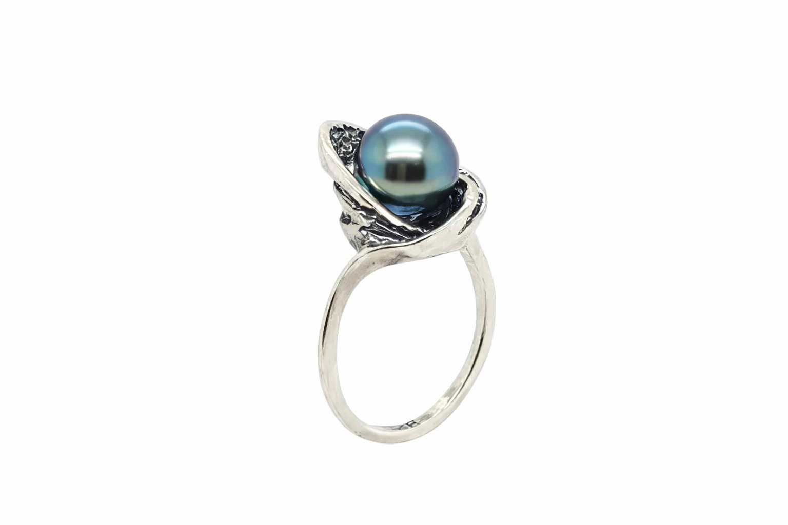 Sterling Silver Tahitian Pearl Ring