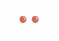 Gold-Filled Fire Opal Stud Earrings