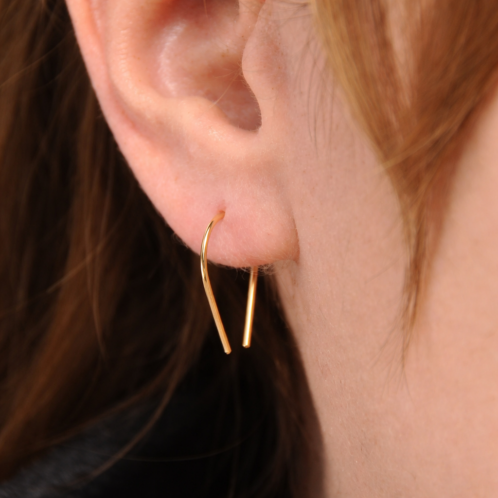 18 GA Teardrop Hoop Earrings