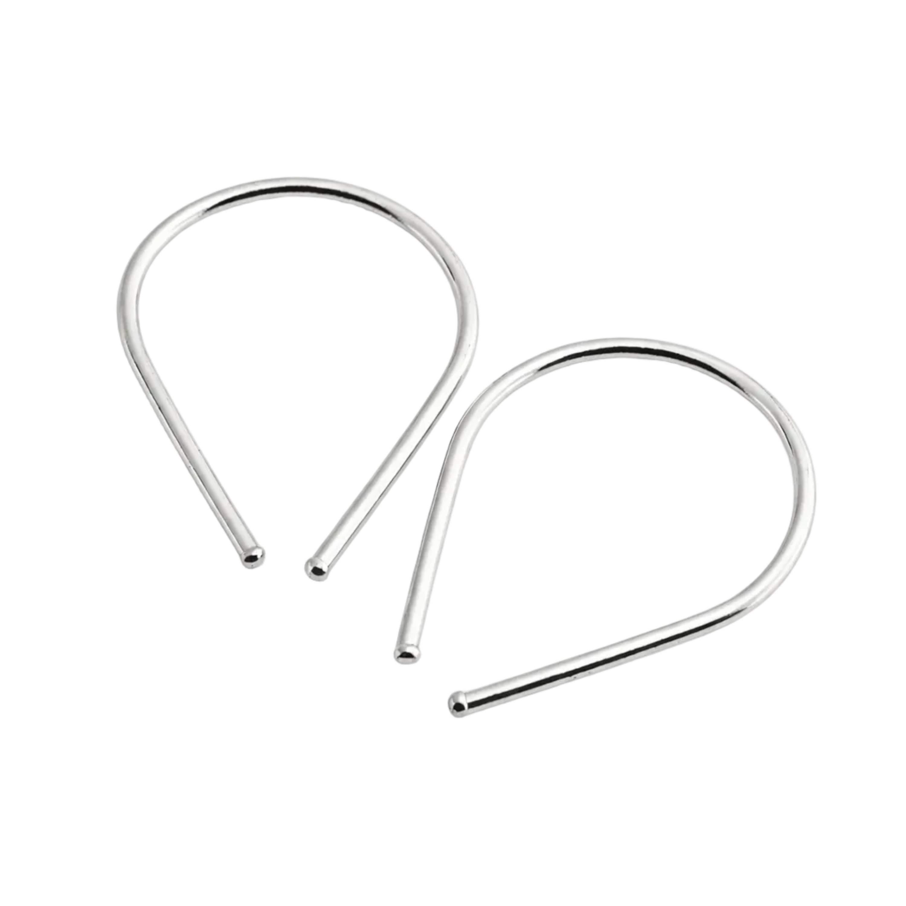 18 GA Teardrop Hoop Earrings