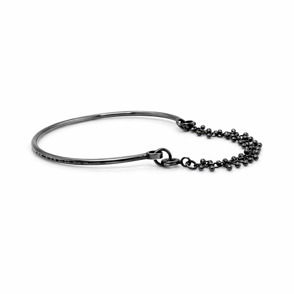 Gray Undertone Chain Bangle