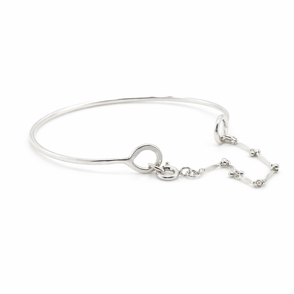 Sterling Silver Chain Bangle