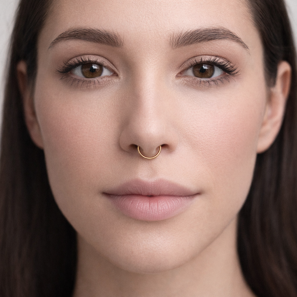 Solid Gold Nose Hoop