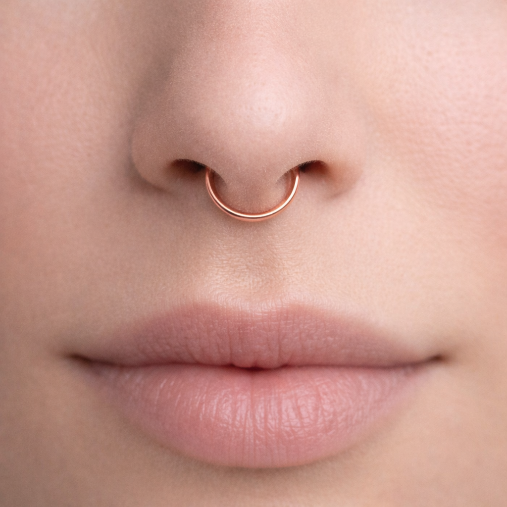 Rose Gold-Filled Nose Hoop