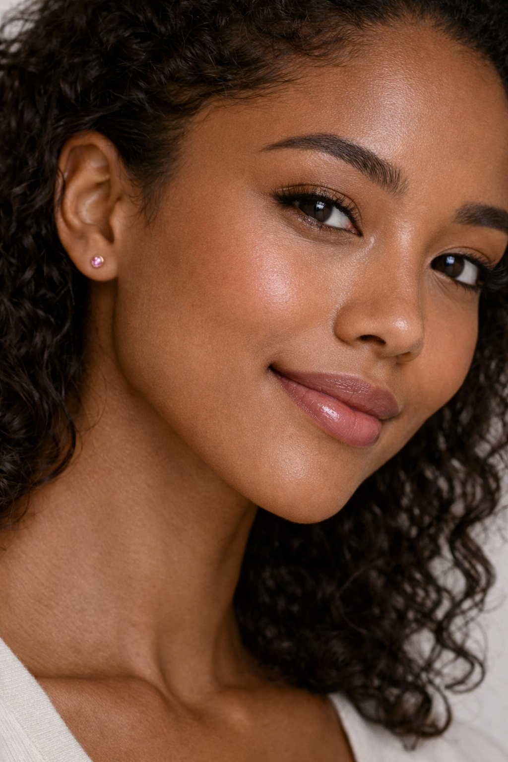 Gold-Filled Pink Tourmaline Stud Earrings