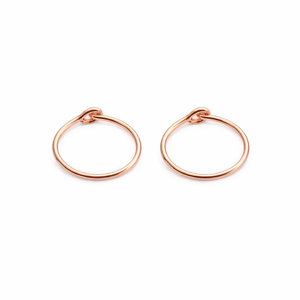 Rose Gold-Filled Small Hoop Earrings