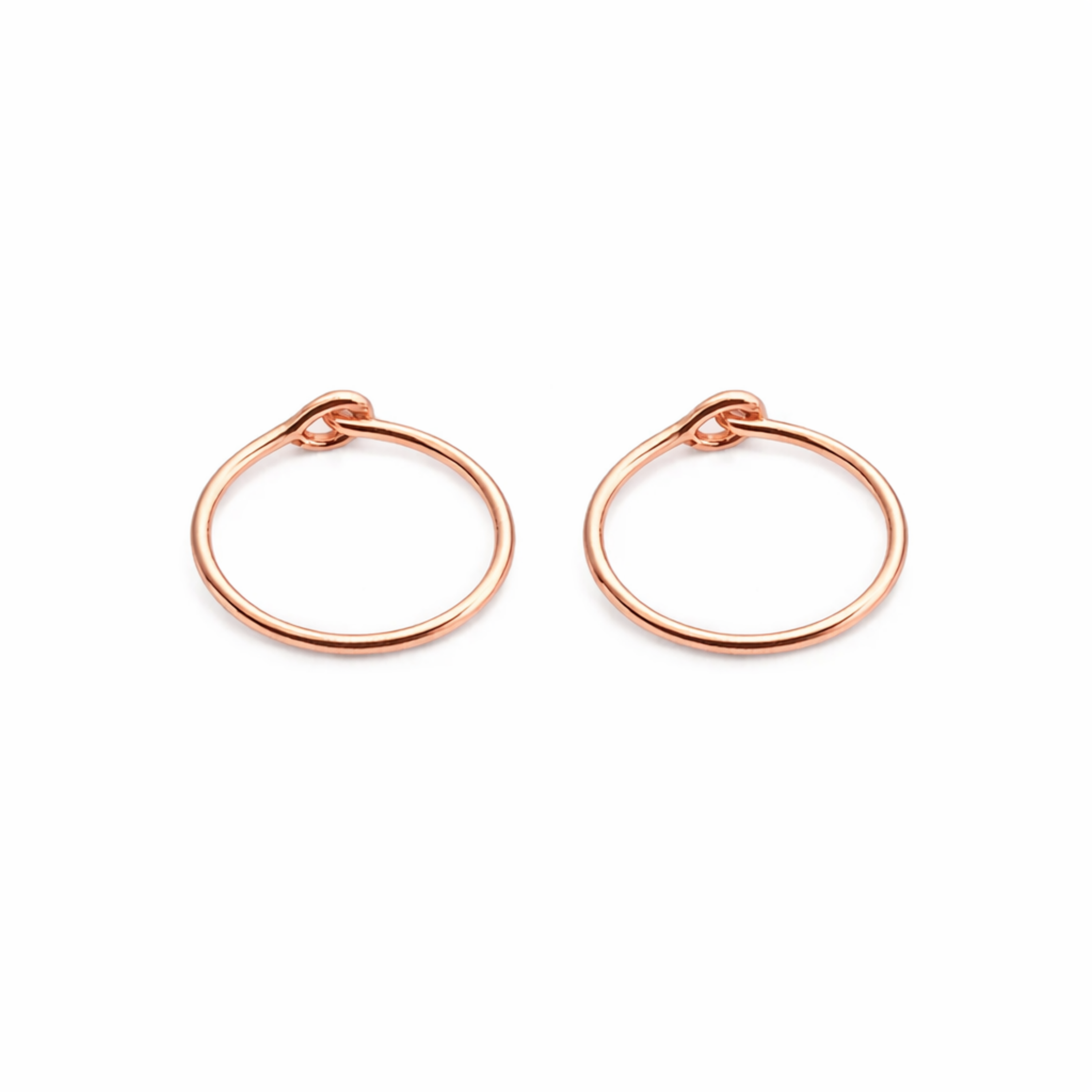 Rose Gold-Filled Small Hoop Earrings