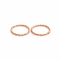 Rose Gold-Filled Small Twisted Hoop Earrings