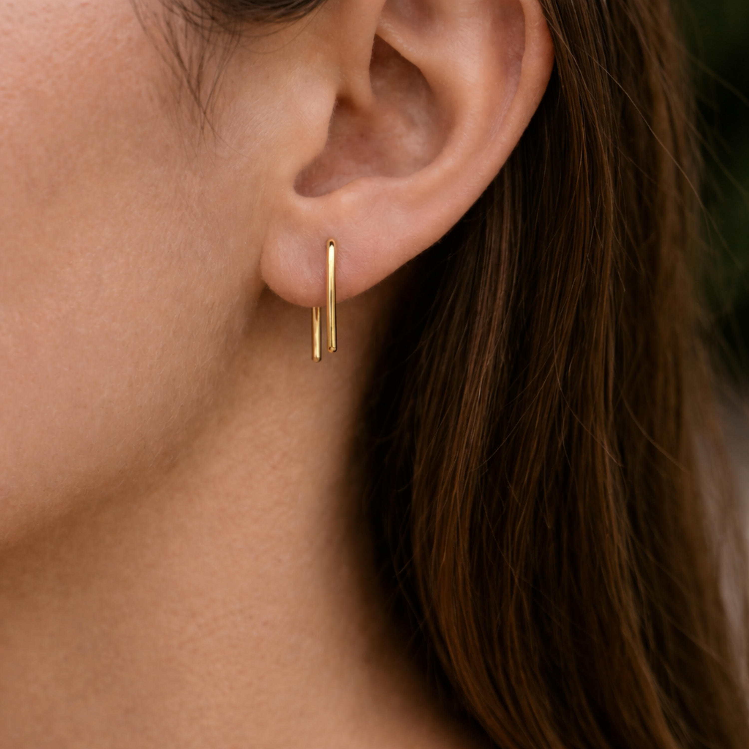 Hammered Curve Earrings