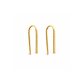 Minimalist Hammered Curve Earrings