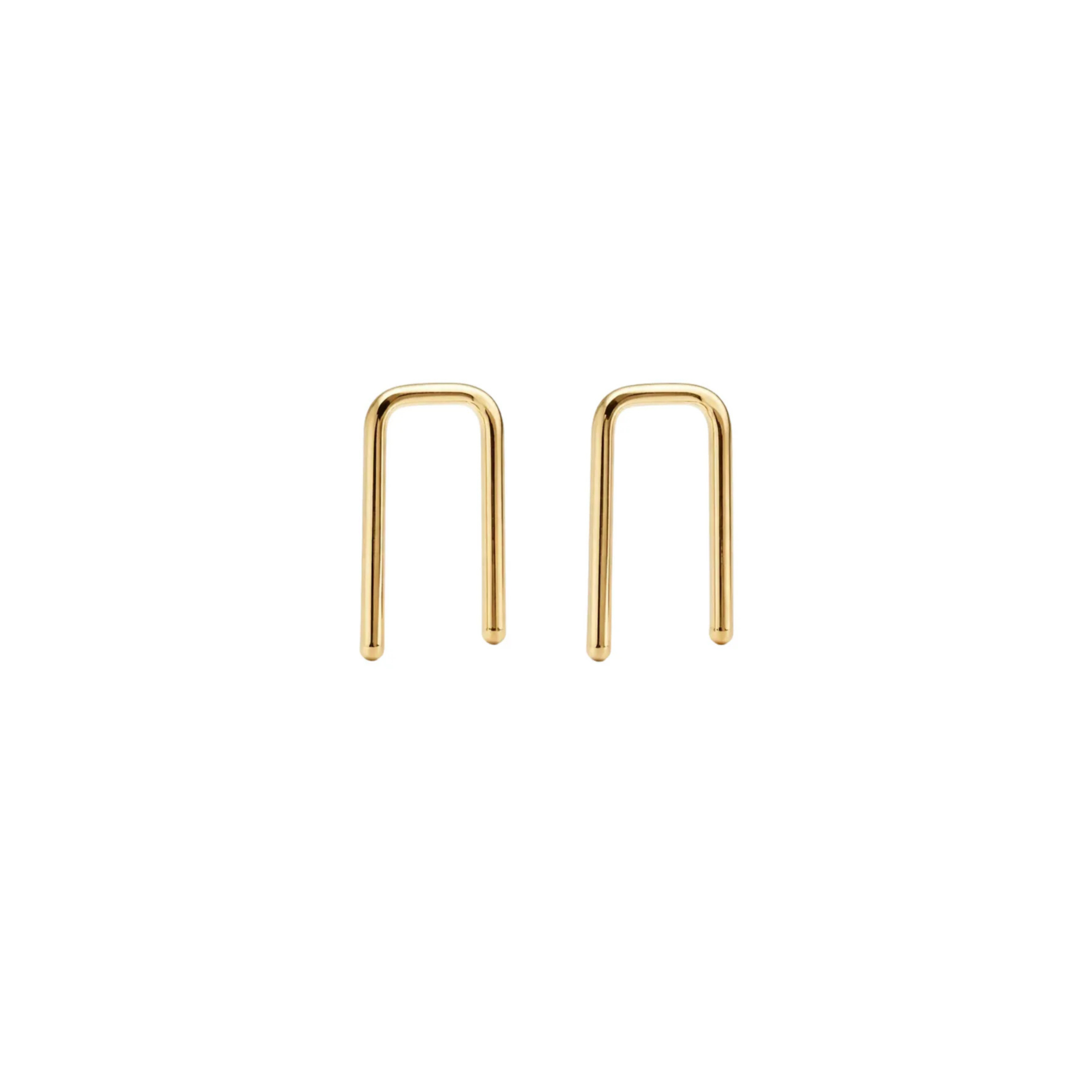 Minimalist U Arc Earrings