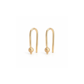 14K Gold Filled U Arc Ball Earrings