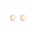 Solid Gold Shiny Stud Earrings