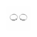 Small Hoop with Beads Earrings
