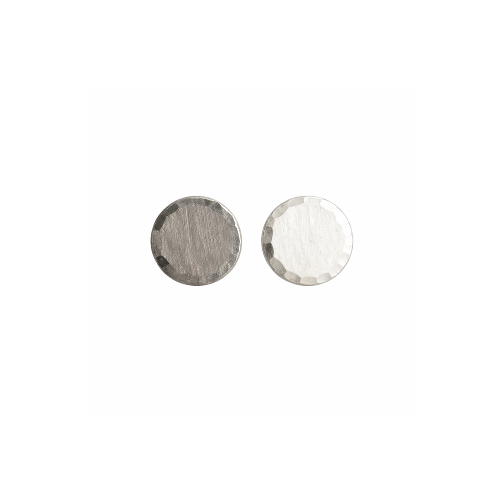 Sterling Silver Hammered Stud Earrings