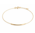 Gold-Filled Tube Chain Anklet