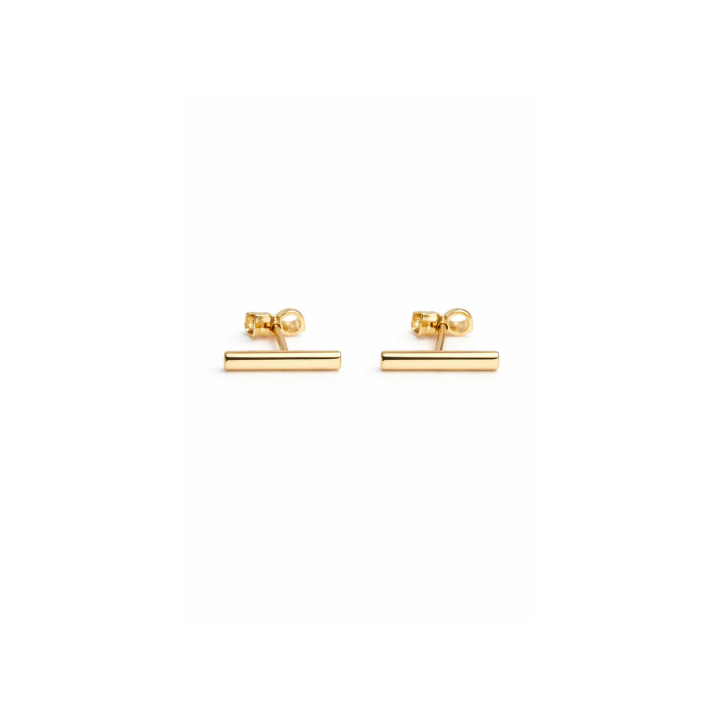 Gold-Filled Bar Stud Earrings