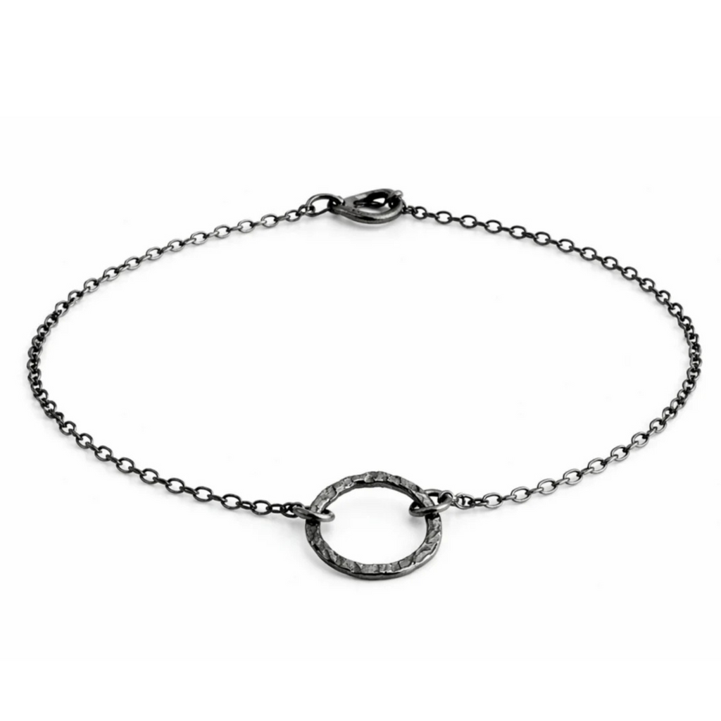 Sterling Silver Circle Anklet