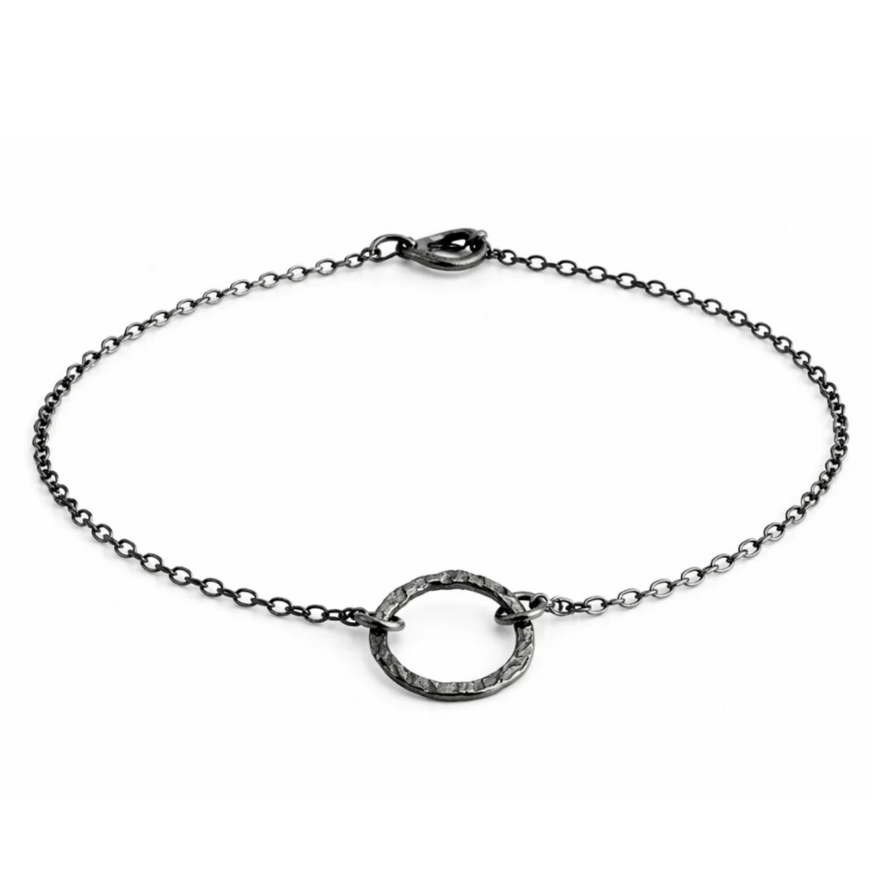 Sterling Silver Circle Anklet