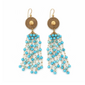 Aquamarine Turquoise Beads Earrings