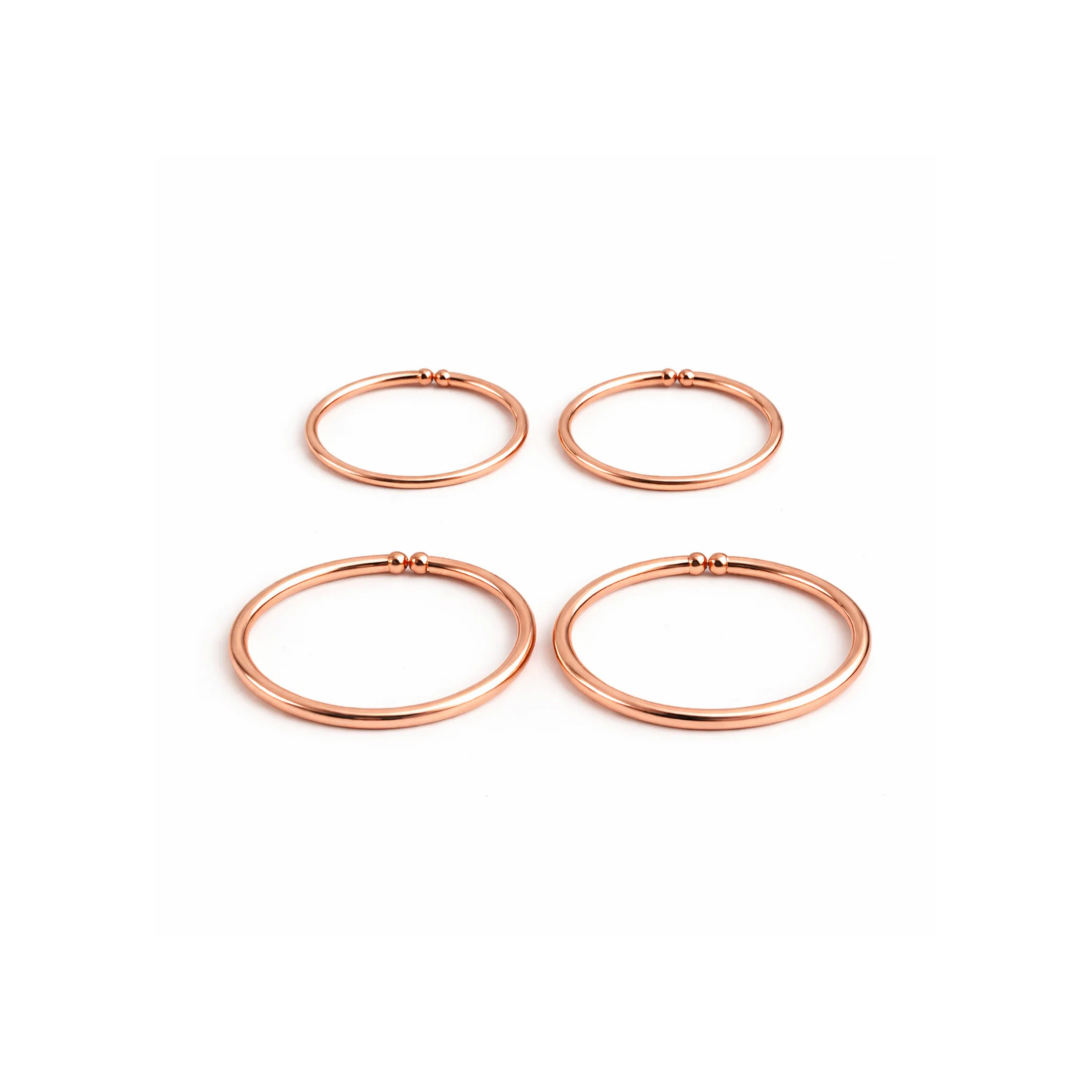 Duo Small Hoop Set - 6mm & 7mm
