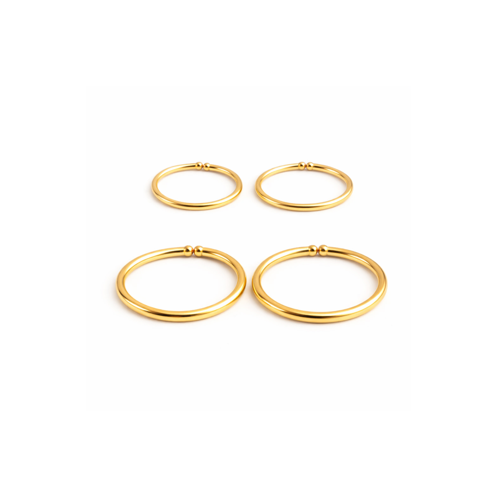 Duo Hoop Set - 5mm & 6mm