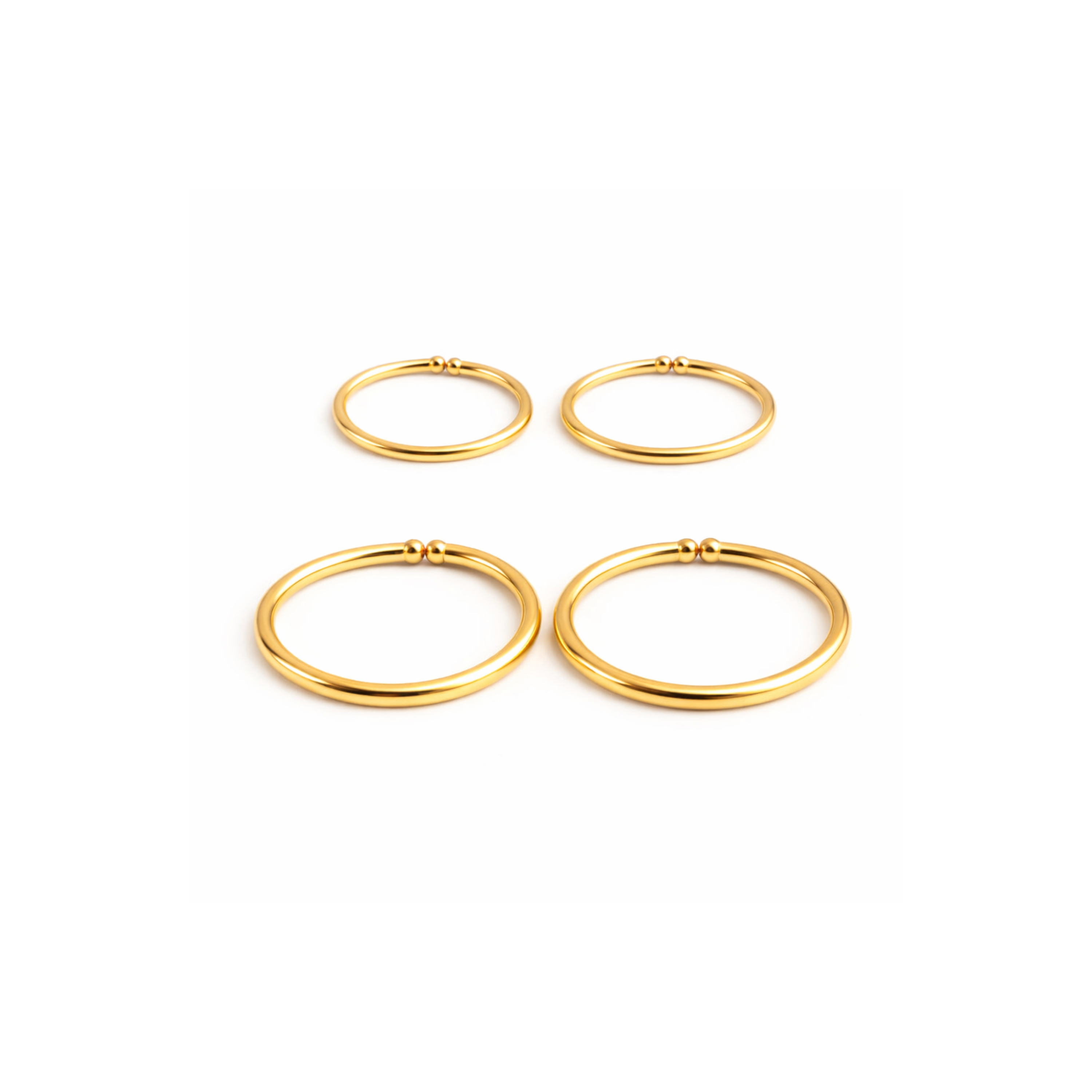 Duo Hoop Set - 5mm & 6mm