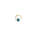 Gold-Filled Blue Green Opal Nose Screw