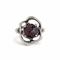 Sterling Silver Garnet Ring