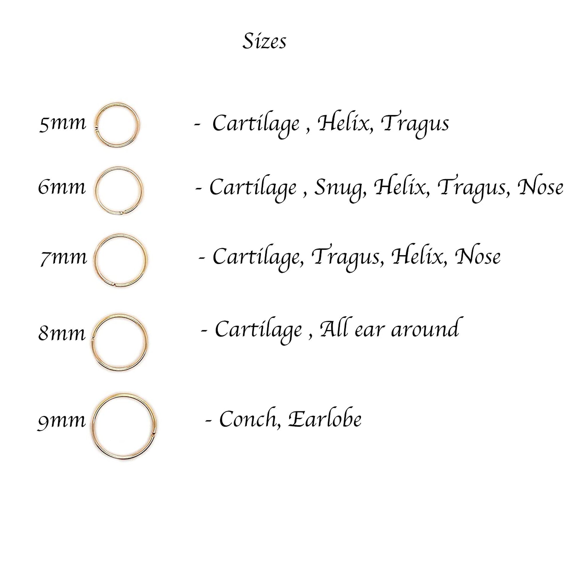 22 GA Gold-Filled Hoop Earrings - 2 Pair Set (6mm & 7mm)