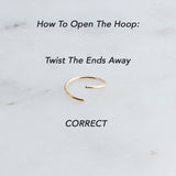 Gold Filled 7 mm Nose Ring Hoop Piercing 21 Gauge