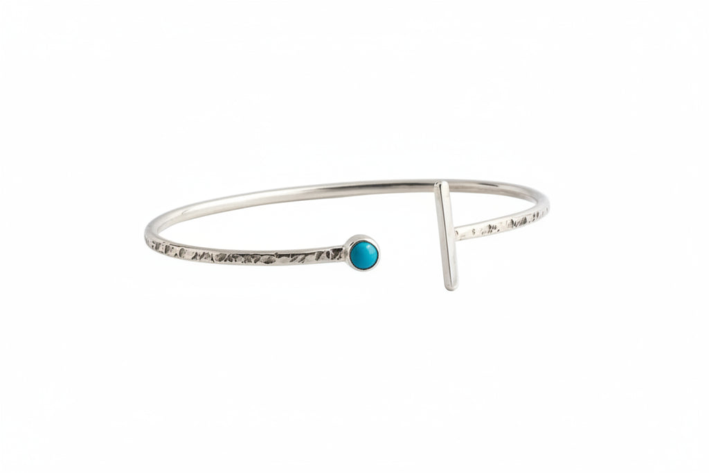 Turquoise Bar Cuff Bracelet