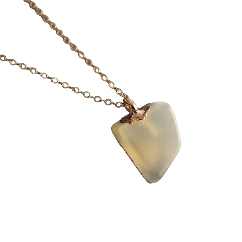 Gold-Filled Raw Moonstone Necklace