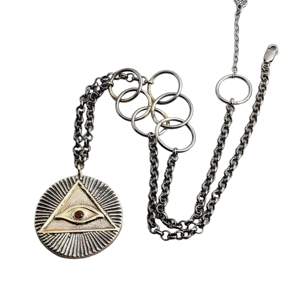 Sterling Silver Eye of Horus Necklace