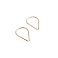 20 GA Rose Gold-Filled Teardrop Hoop Earrings