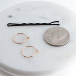 Rose Gold Filled 10 mm Hoop Earrings 20 gauge