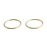 Gold Filled Small 11 mm Hoop Earrings 22 gauge