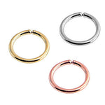 Gold Filled Sterling Silver 18 Gauge Small Hoop Earrings for Cartilage Piercing Helix Tragus Nose Open Hoop