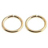 Gold Filled Sterling Silver 22 Gauge Small Hoop Earrings for Cartilage Piercing Helix Tragus Nose Open Hoop