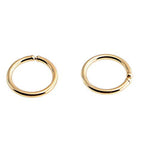 Gold Filled Sterling Silver 22 Gauge Small Hoop Earrings for Cartilage Piercing Helix Tragus Nose Open Hoop