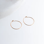 SOLID ROSE GOLD Small Hoop 12 mm Earrings