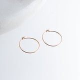 SOLID ROSE GOLD Small Hoop 12 mm Earrings