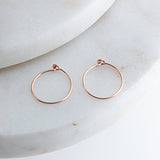 SOLID ROSE GOLD Extra Small Hoop 8 mm Earrings