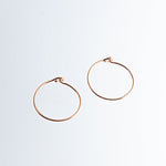 SOLID ROSE GOLD Small Hoop 12 mm Earrings