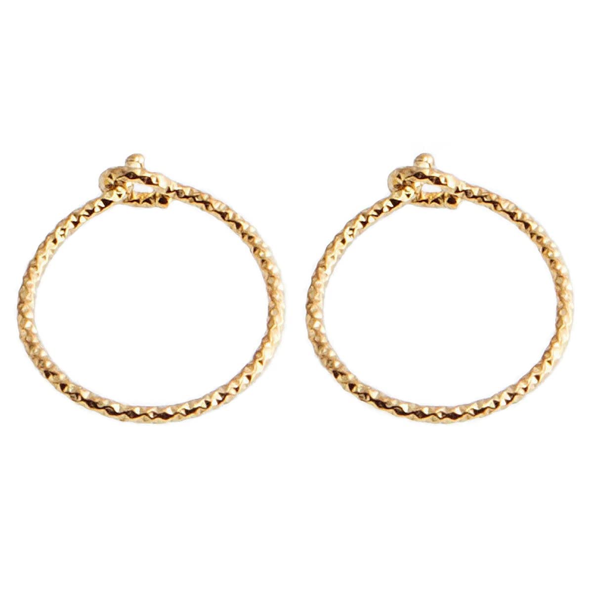 20 GA Sparkle Wire Snap Hoop Earrings - 3-Pair Set